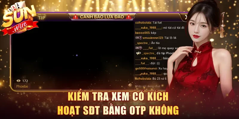 Kiểm tra xem có kích hoạt SĐT bằng OTP không